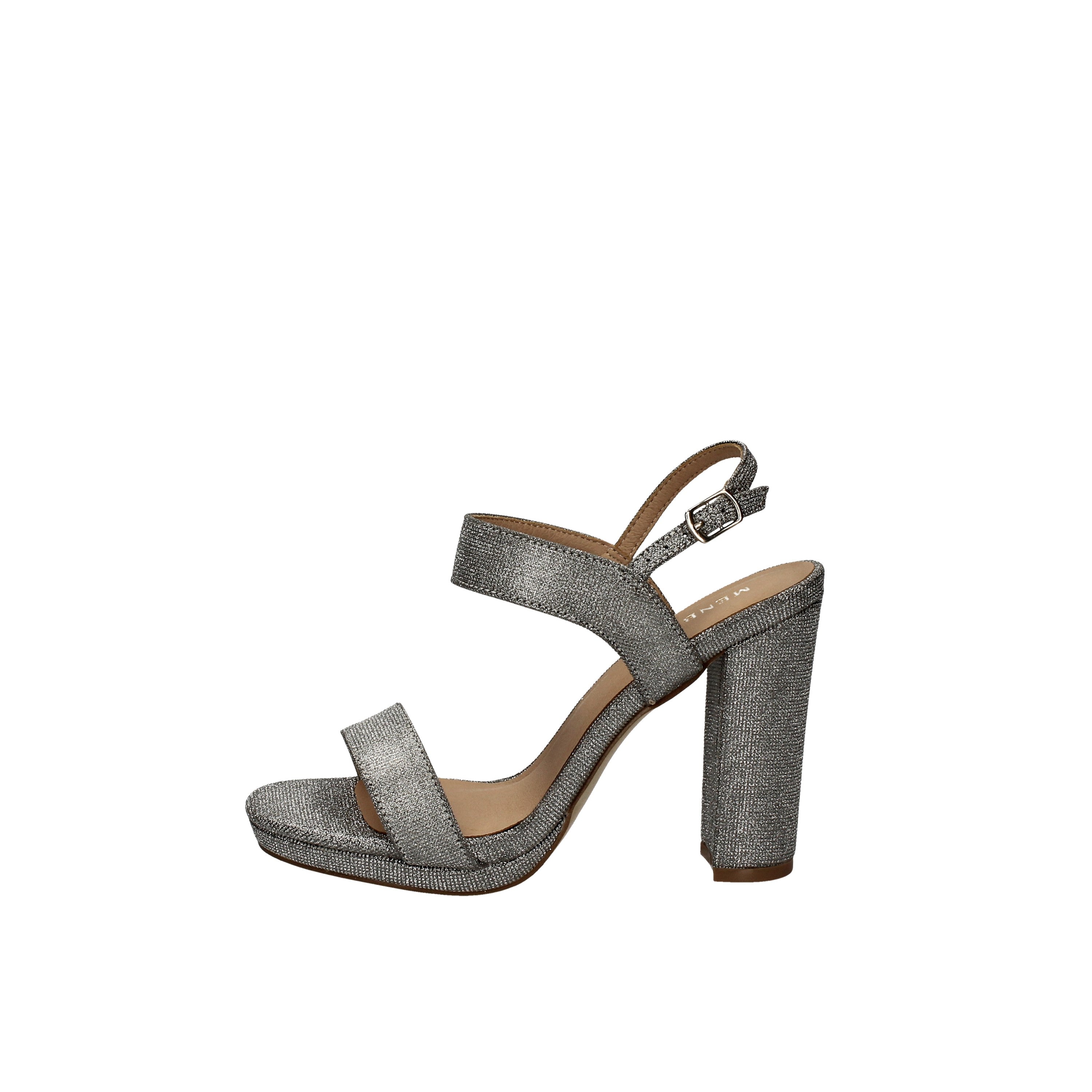 menbur sandali modello effetto lurex plata 21519